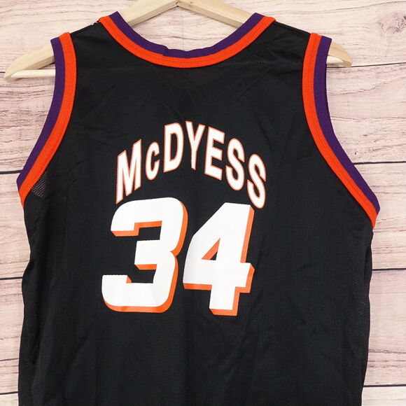 VINTAGE PHOENIX SUNS CHAMPION USA MADE #34 ANTONIO McDYESS JERSEY YOUTH XL 18-20 - Picture 5 of 7